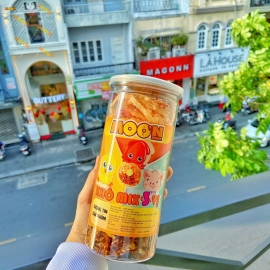 Khô mix 3 vị (heo, mực, gà) hủ sang trọng 300gram 