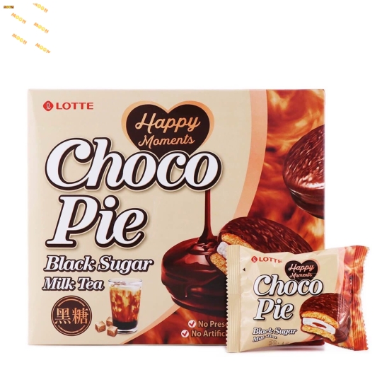 Bánh Chocopie trà sữa đường đen hộp 12 cái 336gram