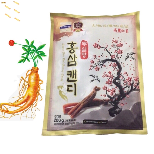 Kẹo sâm Hàn Quốc không đường cành đào 200g