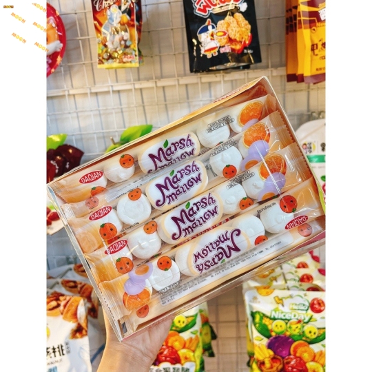 Kẹo marshmallow hình bánh bao 180 viên - vị cam